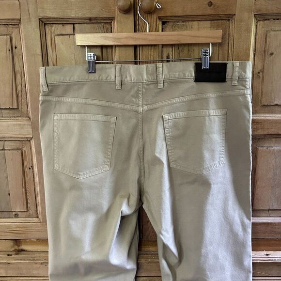 Men's Ermenegildo Zegna 42 x 30 Tan Cream Jeans Denim Straight Leg Trousers - Picture 9 of 13